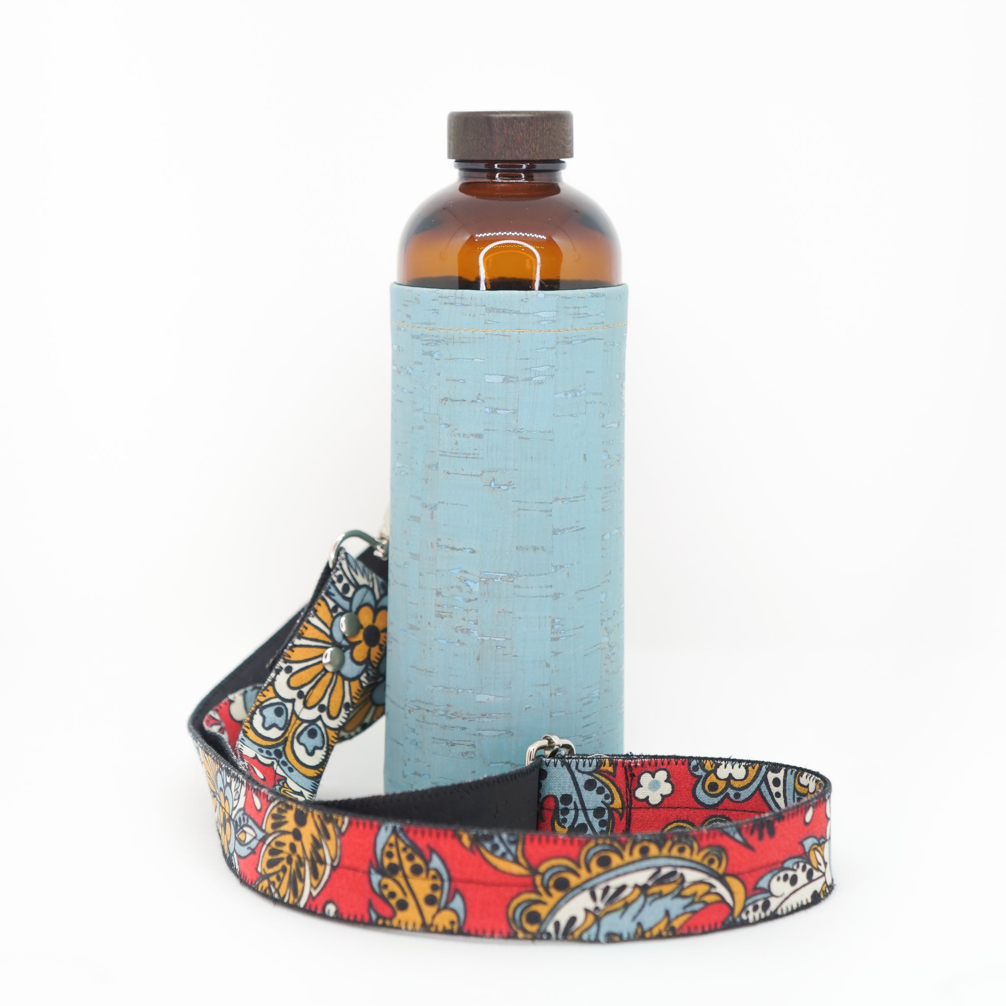 Le pack ECOB - Gourde (couleur au choix) avec Anse rouge fleurie